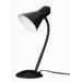 One Light Goose Neck Desk Lamp in Black
