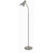 One Light Goose Neck Floor Lamp in Nickel
