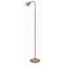One Light Goose Neck Floor Lamp in Nickel