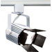 One Light Power Flood with Barndoor Track Head in White