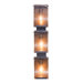 Rain Three Light Vanity Light in Hammered Ore