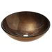 Gold and Copper Tempered Glass Vessel Sink