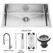 Stainless Steel Undermount Kitchen Sink and Faucet Set