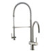 Single Handle Single Hole Pot Filler Kitchen Faucet with Pull-Down Spray