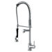 Two Handle Single Hole Pull-Down Spray Bar Faucet with Soap Dispenser