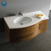 Distinct Wall Mounted 44" Bathroom Vanity Set in Walnut