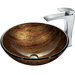 Amber Sunset Vessel with Faucet