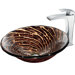 Caramel Vessel Sink with Faucet