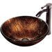 Kenyan Twilight Vessel Sink with Faucet