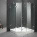 Neo-Angle Double Door Frameless Shower Enclosure with Base