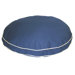 Twill Classic Round Pet Bed in Blue with Khaki Cording