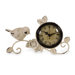 Bird Tabletop Clock in Antique white