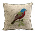 Betsy Embroidered Bird Pillow