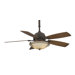 54" Hubbardton Forge 5 Bronze Blade Presidio Tryne Ceiling Fan