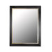 Contempo Mirror in Satin Black/Gold