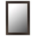 Mirror with Silver Accent in Espresso