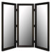 Room Divider Mirror in Angle Iron Black