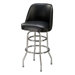 Classic Double Ring 26" Metal Swivel Counter Stool