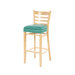 Beechwood 30" Ladder Back Padded Wood Barstool
