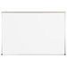 48" x 72" Thermal-Fused Melamine Dot Grid Whiteboard with Aluminum Trim and Map Rail