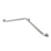 48" L Shaped Grab Bar in Peened Stainless Steel