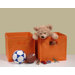 Folding Storage Bins in Orange (Set of 2)