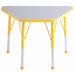 20" x 33" Trapezoid Learning Table in Gray