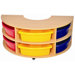 Low Round Storage Center with 6 Trays