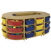 Four Piece Hollow High Storage Island