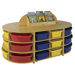 Five Piece High Storage Island
