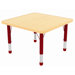 30" Square Laminate Preschool Table in Maple