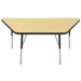 30" x 60" Trapezoid Activity Table in Maple