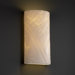 Porcelina 10" Two Light Wall Sconce with Faux Porcelain Resin Shade