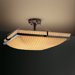 Ring Porcelina 18" Square Semi Flush Mount