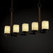 Montana Limoges 5 Light Zig-Zag Chandelier
