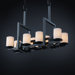 Dakota Limoges 8-Up and 3-Down Light Bridge Chandelier