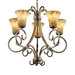 Alabaster Rocks Victoria 5 Uplight Chandelier