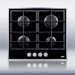 4-Burner Gas-on-Glass Cooktop