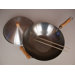 3 Piece 14" Flat Bottom Wok Set