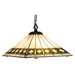 Mission Arts and Crafts Prairie Stickley 4 Light Diamond Pendant