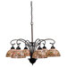 6 Light Turning Leaf Chandelier