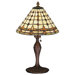 Victorian Tiffany Gothic Fleur-De-Lite Accent Lamp