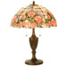 24" H Cabbage Rose Table Lamp