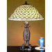24" H Diamond and Jewel Table Lamp