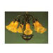 NouveauPond Lily 7 Light Chandelier