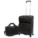 2 Piece Quilted Carry-On Expandable Spinner Upright and Duffel Bag Luggage Set