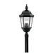 Budget Cast Aluminum  Post Lantern in Black