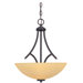 Marbella 3 Light Inverted Pendant