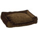 Micro-Velvet Lounge Dog Bed in Cocoa