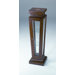 Display Pedestal Case in Light Walnut
